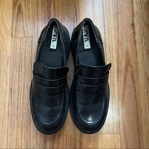 Zara Lug Sole Treaded Loafers